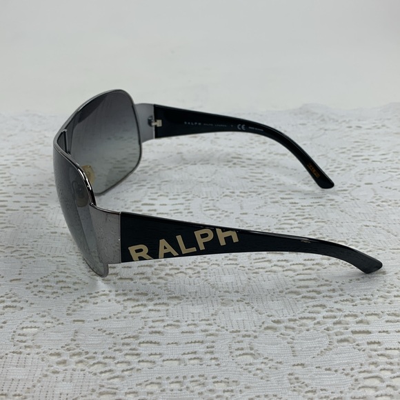 Ralph Lauren Sunglasses Dark with silver trim Designer Logo Stamped Nose Pads - Picture 5 of 16